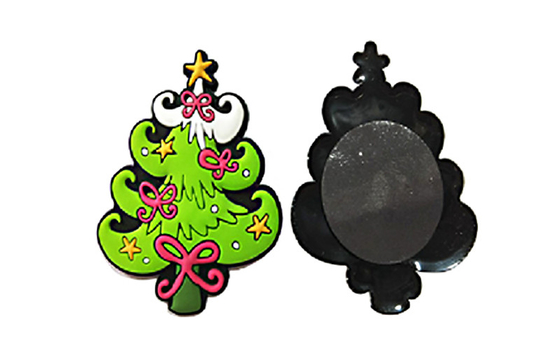 Κίνα Χριστουγεννιάτικων δέντρων μορφής μαλακή ψυγείων μαγνητών τρισδιάστατη επίδραση πρώτων υλών Eco φιλική εργοστάσιο